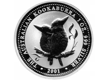 1 OZ Silber Australien Kookaburra 2001
