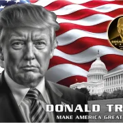 Donald Trump 1/1000 Oz 999 Goldmedaille