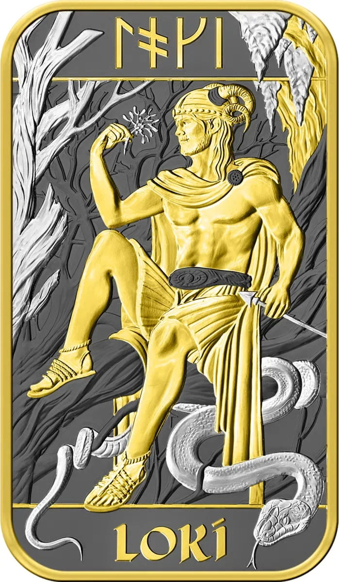 1 OZ Silberbarren The Royal Mint Loki Norse Gods Spezial Edition