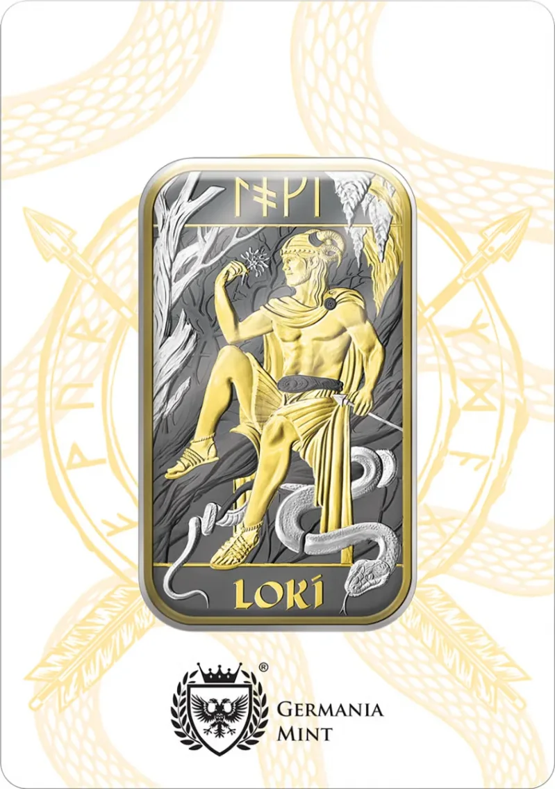 1 OZ Silberbarren The Royal Mint Loki Norse Gods Spezial Edition