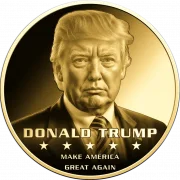 Donald Trump 1/1000 Oz 999 Goldmedaille