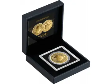 Bitcoin 1/1000 Oz 999 Goldmedaille in Box