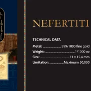 Goldcard Motiv Nefetiti 1/1000 Oz 999