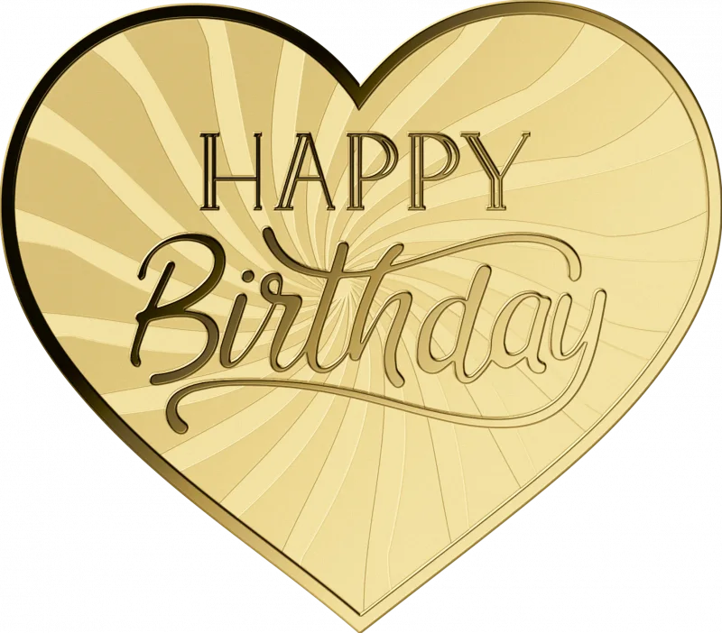 Happy Birthday 1/1000 Oz 999 Goldmedaille in Box