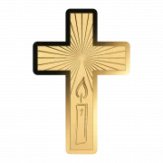 Kreuz 1/1000 Oz 999 Goldmedaille in Box