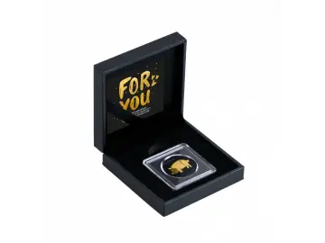 Schwein 1/1000 Oz 999 Goldmedaille in Box