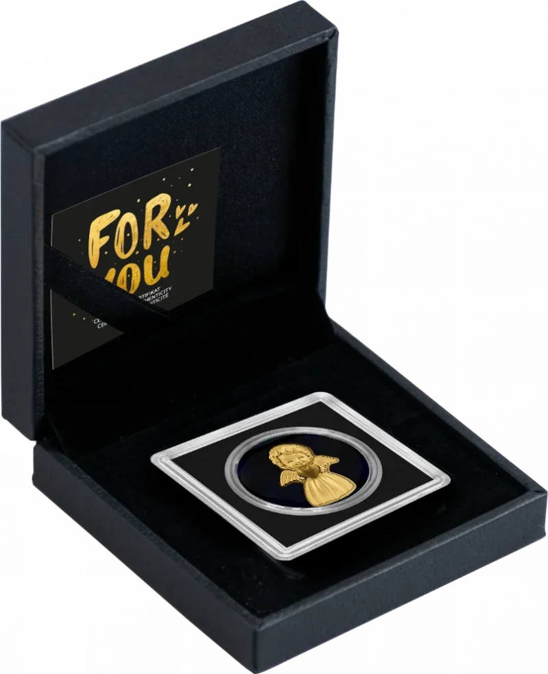 Schutzengel 1/1000 Oz 999 Goldmedaille in Box
