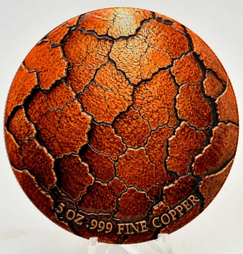 5 Oz Kupfer Wasserdrache in Kapsel