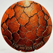 5 Oz Kupfer Wasserdrache in Kapsel